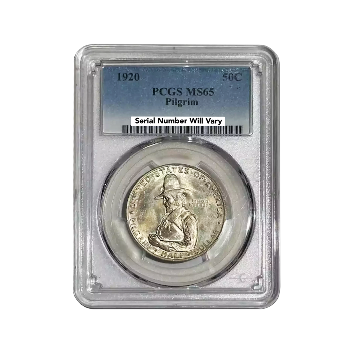 1920 Pilgrim Half Dollar Commemorative - PCGS MS65 - CoinsTV