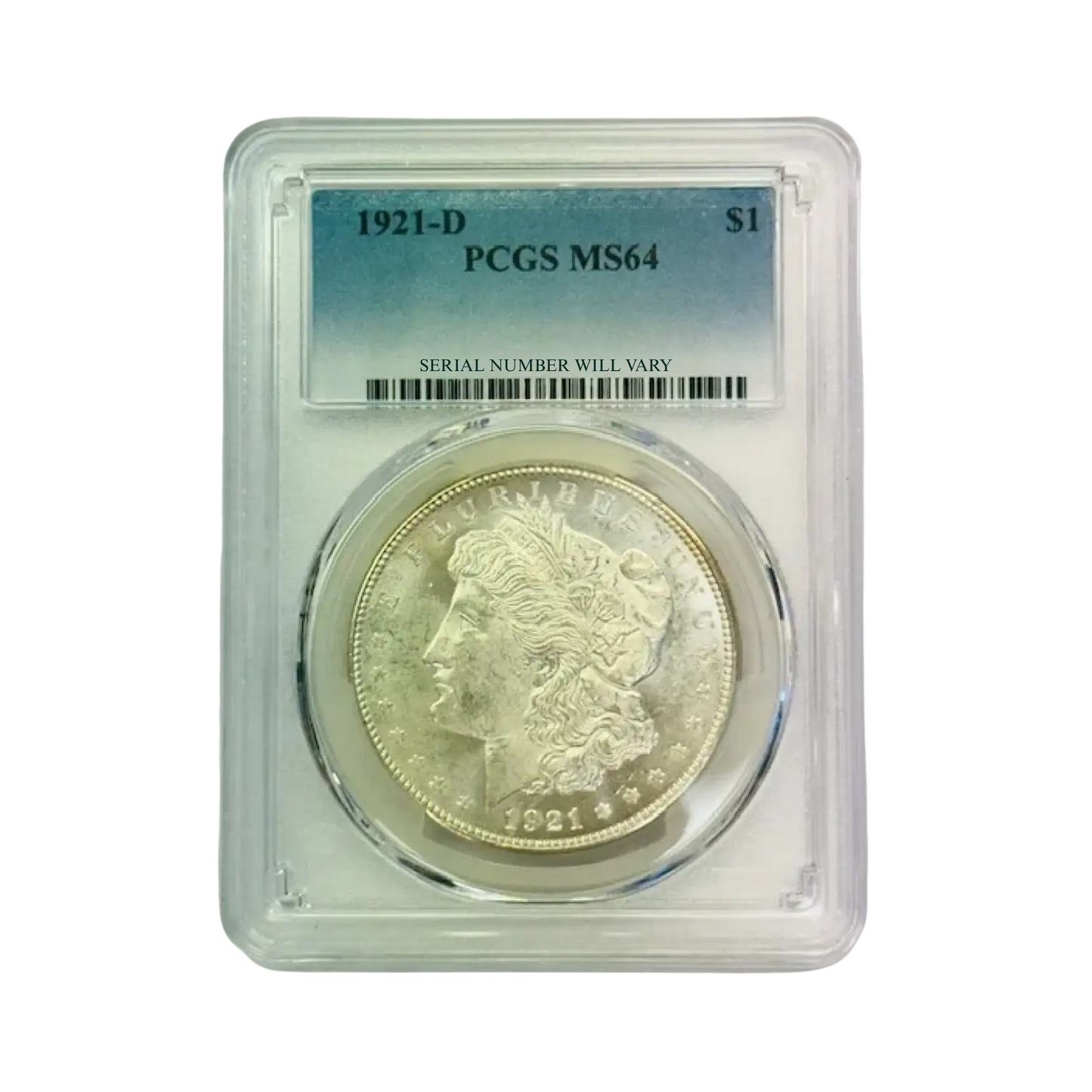1921-D Morgan Silver Dollar Denver - PCGS MS64