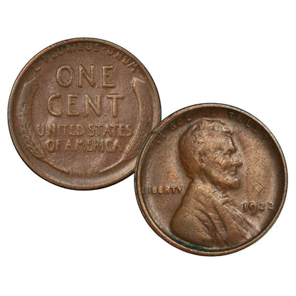 1922-D Lincoln Cent - Key Date (F-VF)