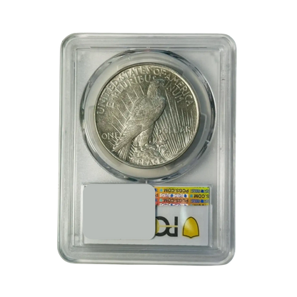 1922 Peace Silver Dollar - TOP 50 VAM 1A Line in Tiara - PCGS AU53 CAC