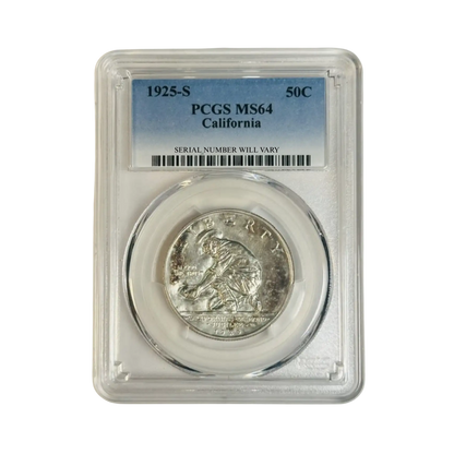 1925-S Classic Commemorative California Diamond Jubilee - PCGS MS64