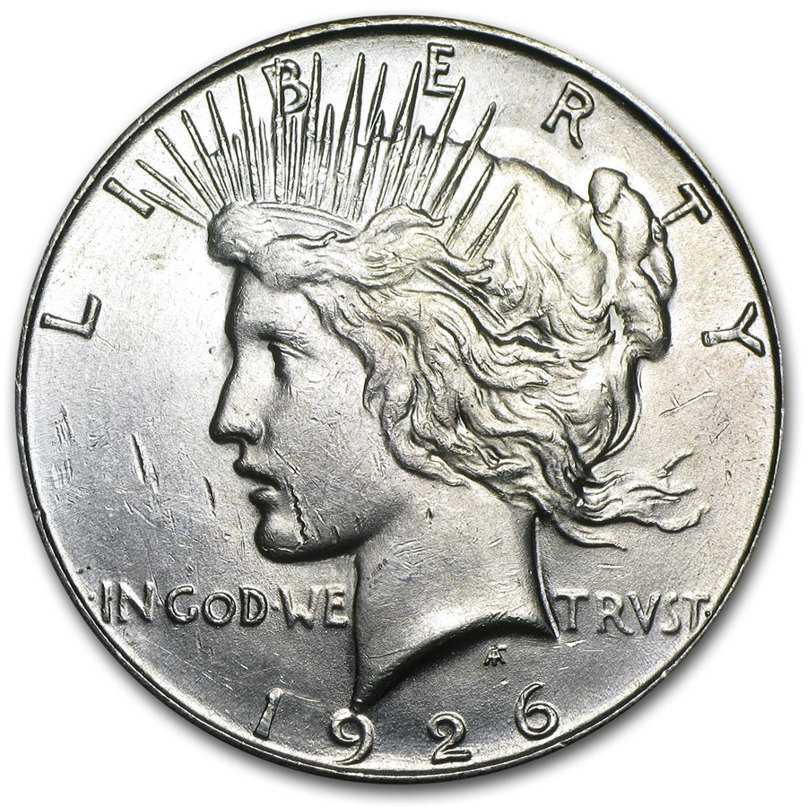 1926 Peace Silver Dollar San Francisco - Brilliant Uncirculated - CoinsTV