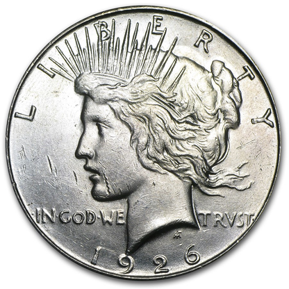 1926 Peace Silver Dollar San Francisco - Brilliant Uncirculated - CoinsTV