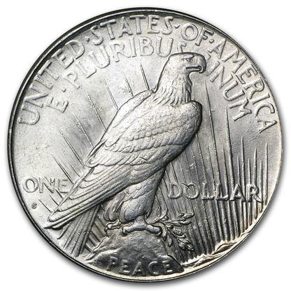 1926 Peace Silver Dollar San Francisco - Brilliant Uncirculated - CoinsTV