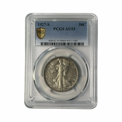 1927-S Walking Liberty Silver Half Dollar - PCGS AU53