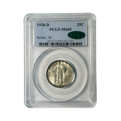 1928-D Standing Liberty Quarter - PCGS MS65 CAC