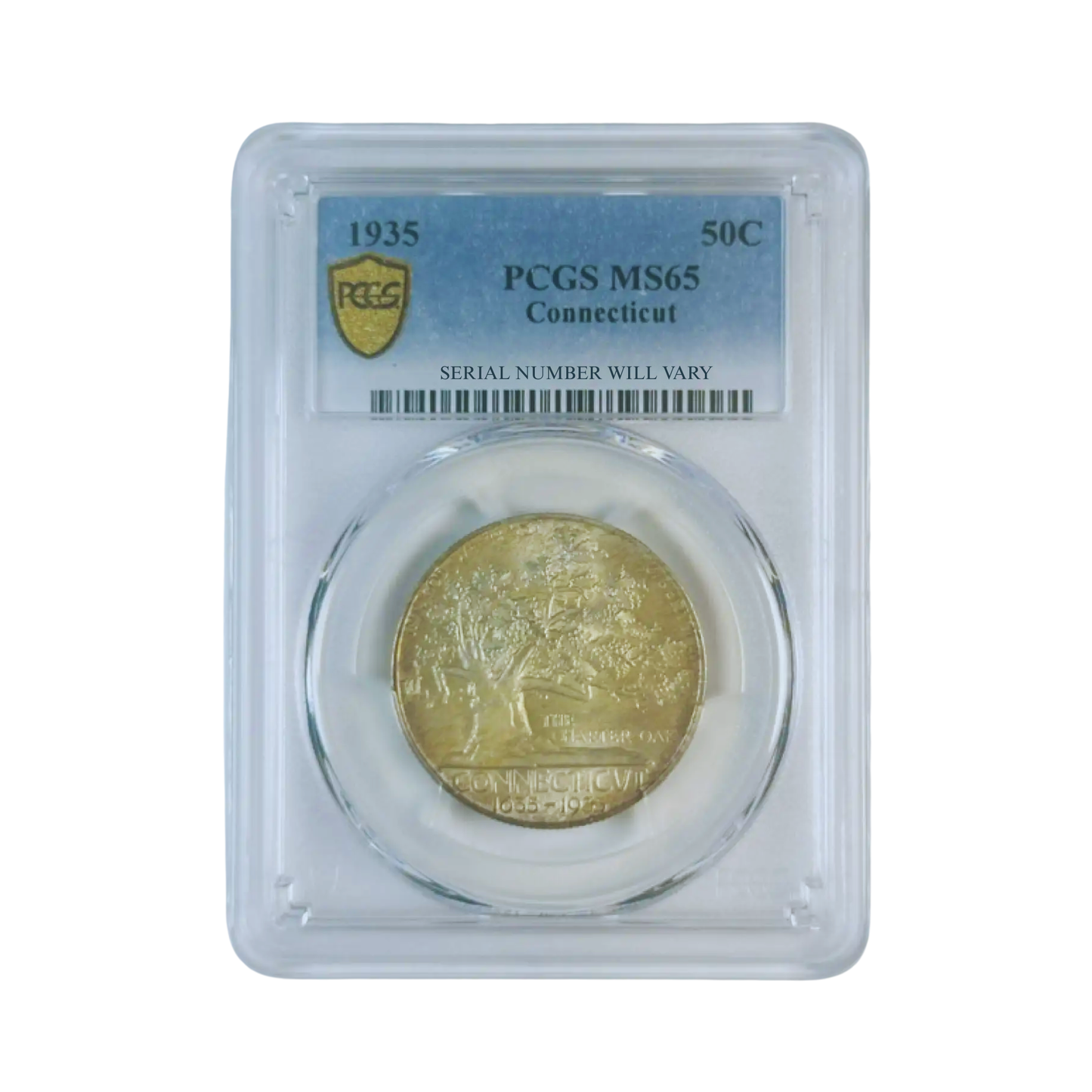 1935 Classic Commemorative Connecticut Tercentenary - PCGS MS65 - CoinsTV