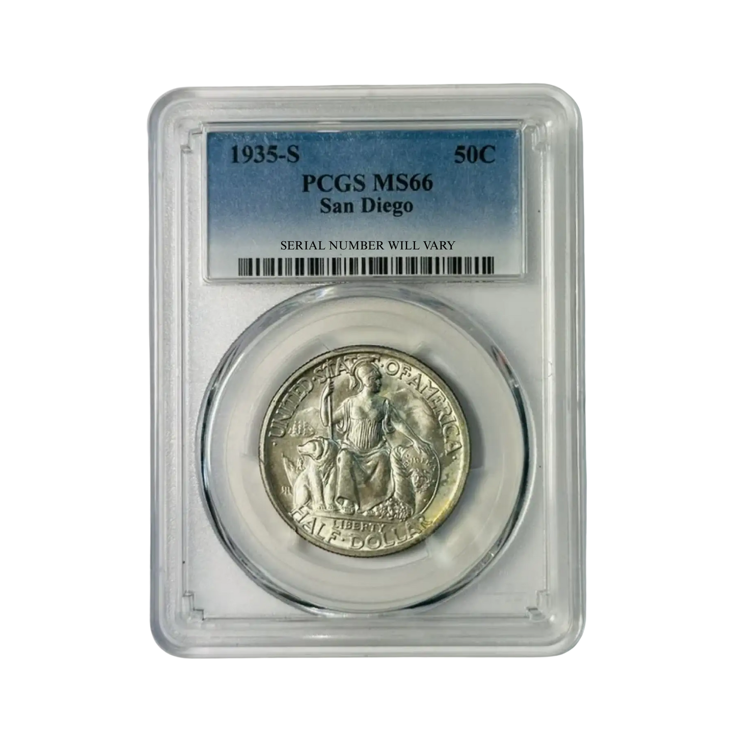 1935-S Classic Commemorative California Pacific International Exposition San Diego - PCGS MS66