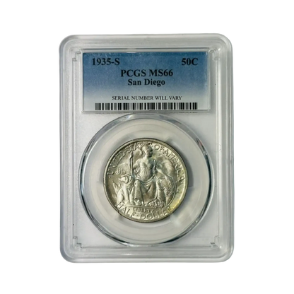 1935-S Classic Commemorative California Pacific International Exposition San Diego - PCGS MS66
