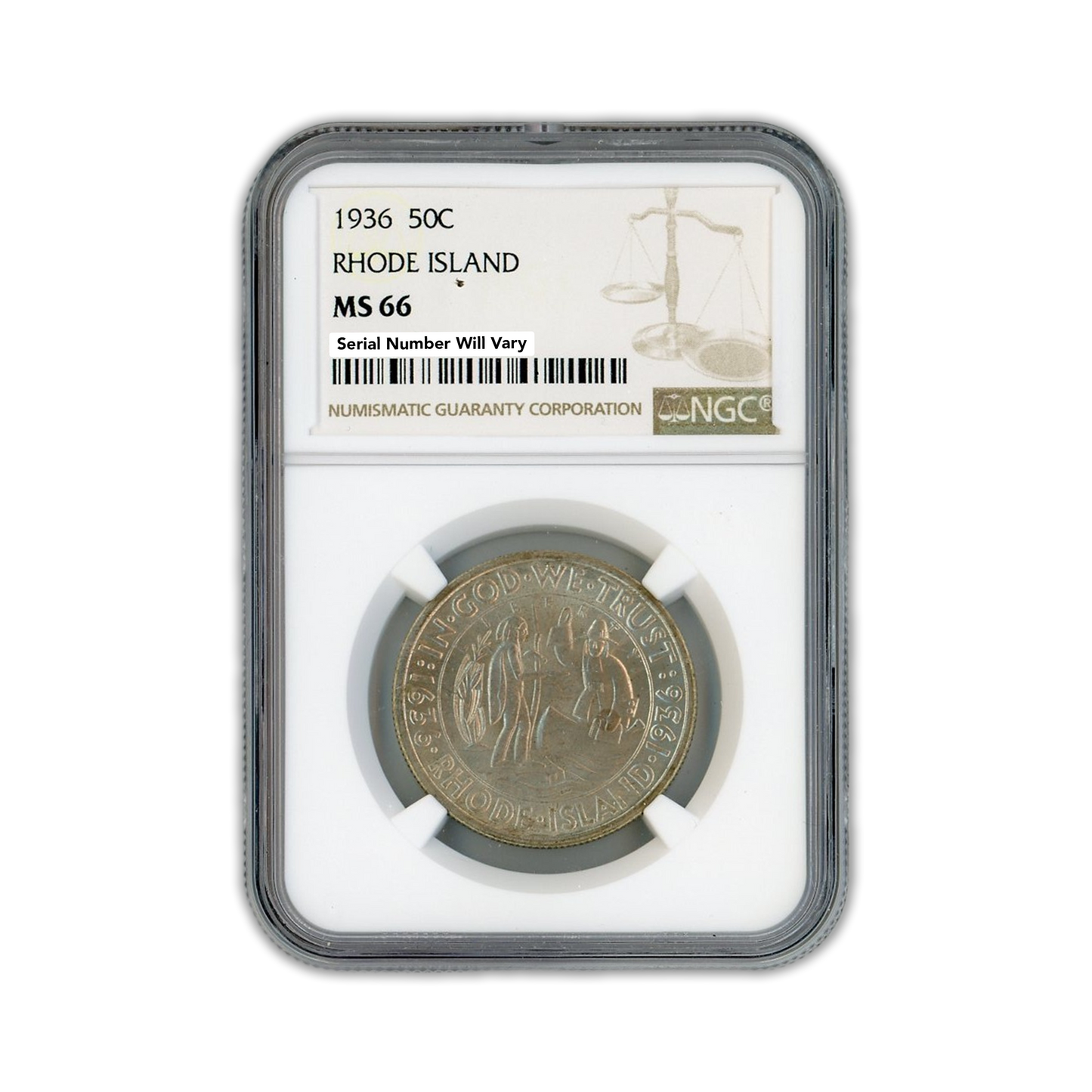 1936 Rhode Island Commemorative - NGC MS66 - CoinsTV