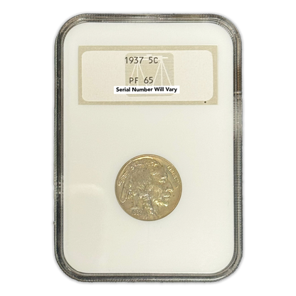 1937 Buffalo Nickel - NGC PF65 - CoinsTV