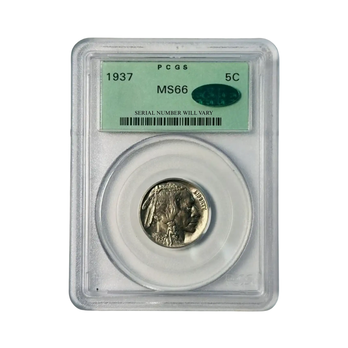 1937 Buffalo Nickel - PCGS MS66 Old Green Holder CAC