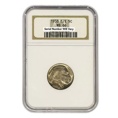 1938 D/S Buffalo Nickel - NGC MS66