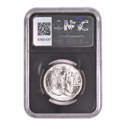 1942 Walking Liberty Silver Half Dollar - First Ever Relic Label - NGC MS66 Black Core - CoinsTV