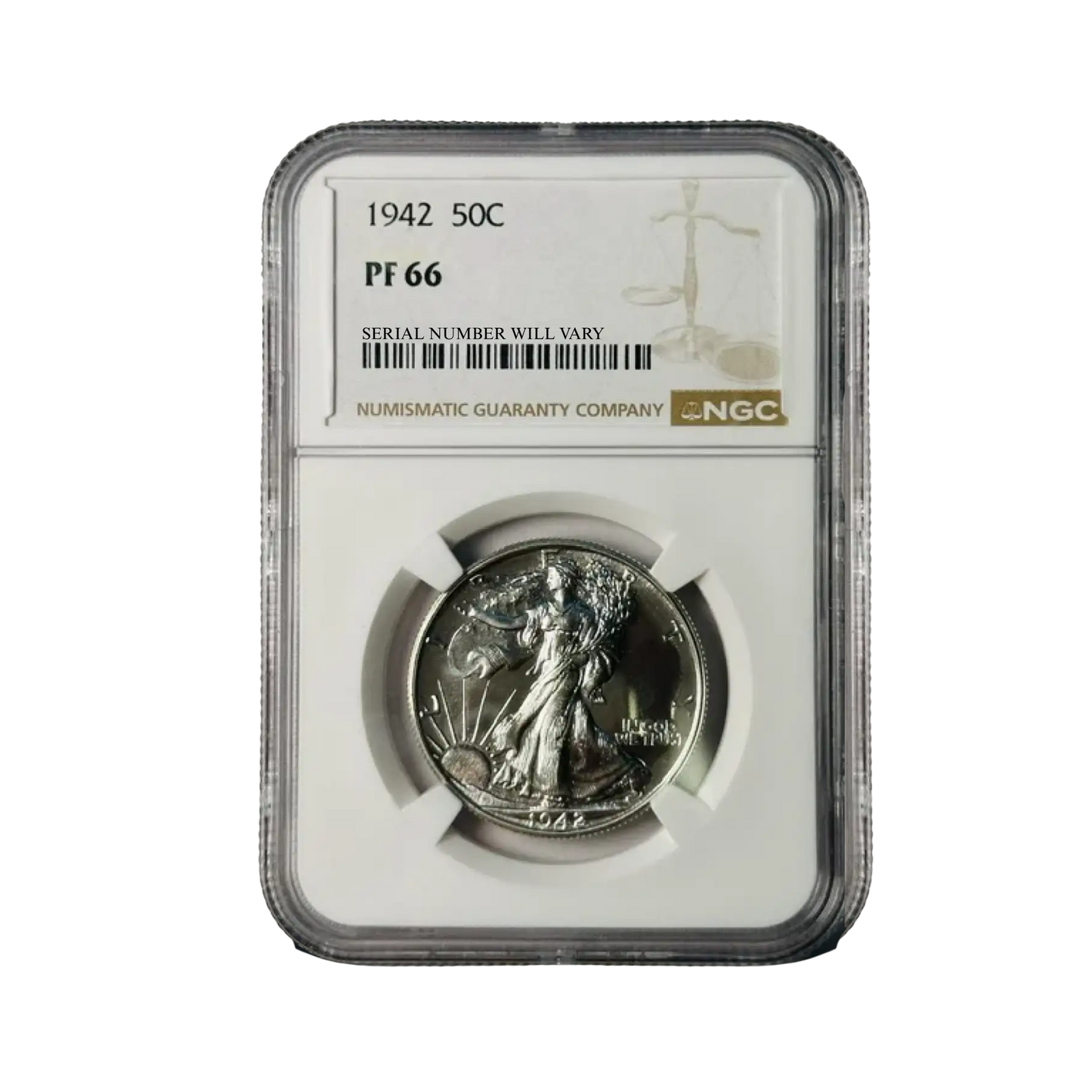1942 Walking Liberty Half Dollar - NGC PF66