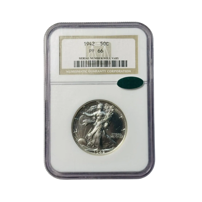 1942 Walking Liberty Half Dollar - NGC PF66 CAC