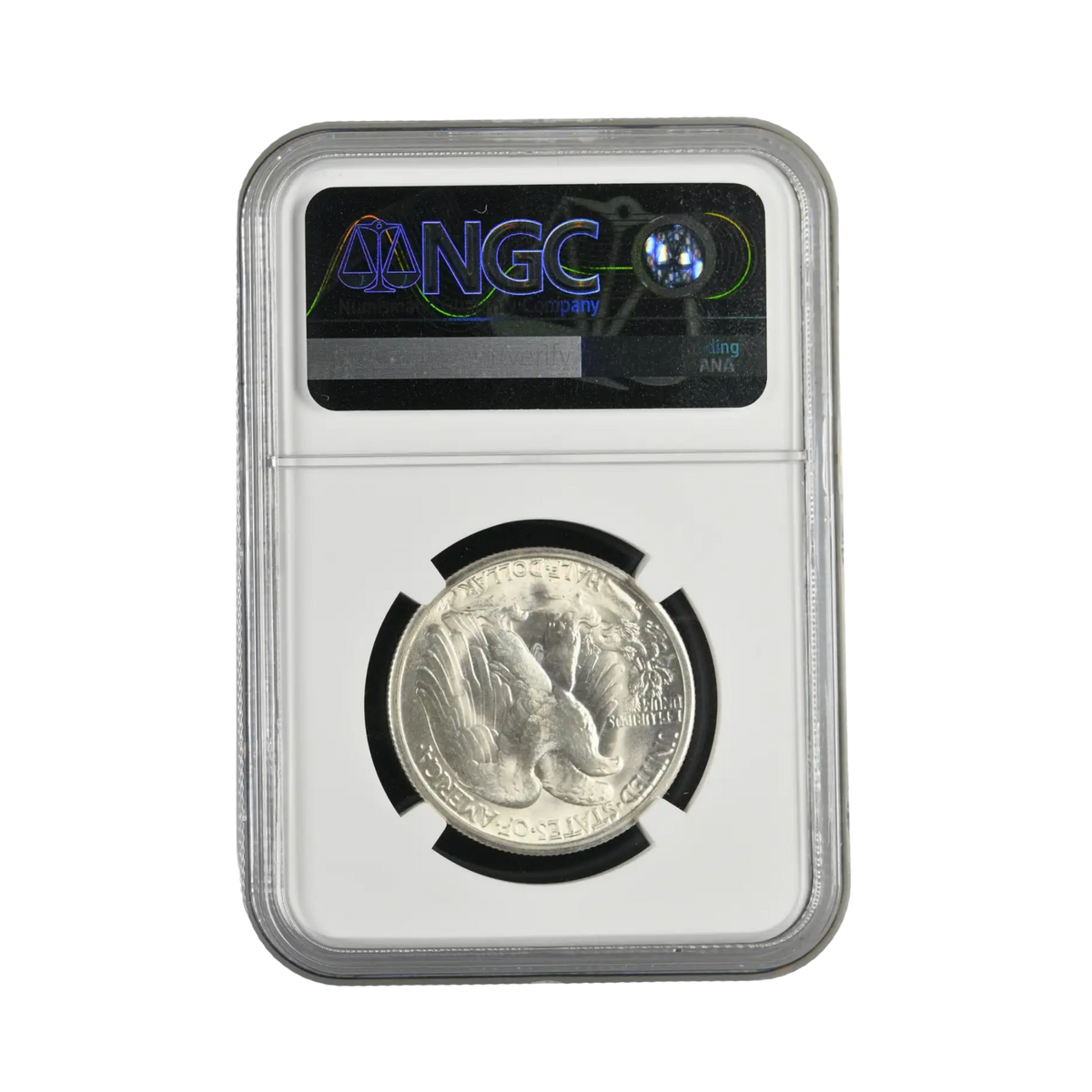 1945-D Walking Liberty Silver Half Dollar - NGC MS66+