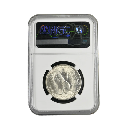 1945-D Walking Liberty Silver Half Dollar - NGC MS66+