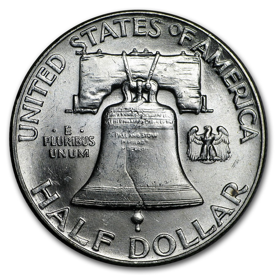 1948 Franklin 90% Silver Half Dollar Philadelphia - Uncirculated - CoinsTV