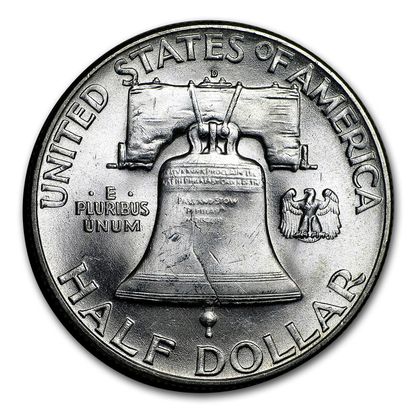 1950 Franklin 90% Silver Half Dollar Denver - Uncirculated