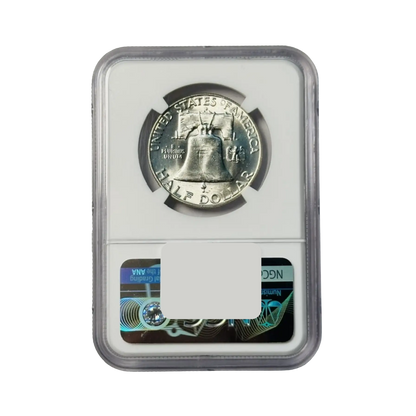 1960-D Franklin Silver Half Dollar - NGC MS65 FBL