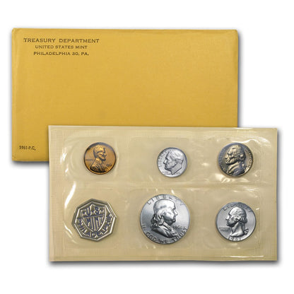 1961 US Proof Set - 5 Coins - Unopened