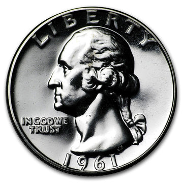1961 Washington Silver Quarter Proof