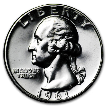 1961 Washington Silver Quarter Proof