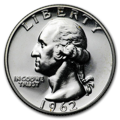 1962 Washington Silver Quarter Proof