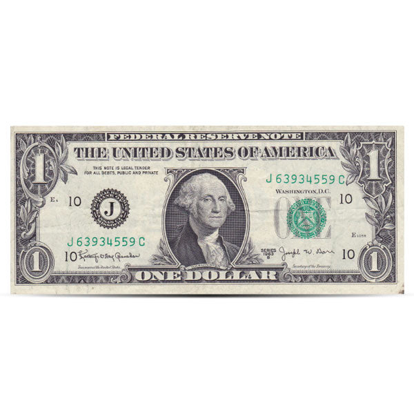 1963 B $1 Federal Reserve Barr Note - CoinsTV