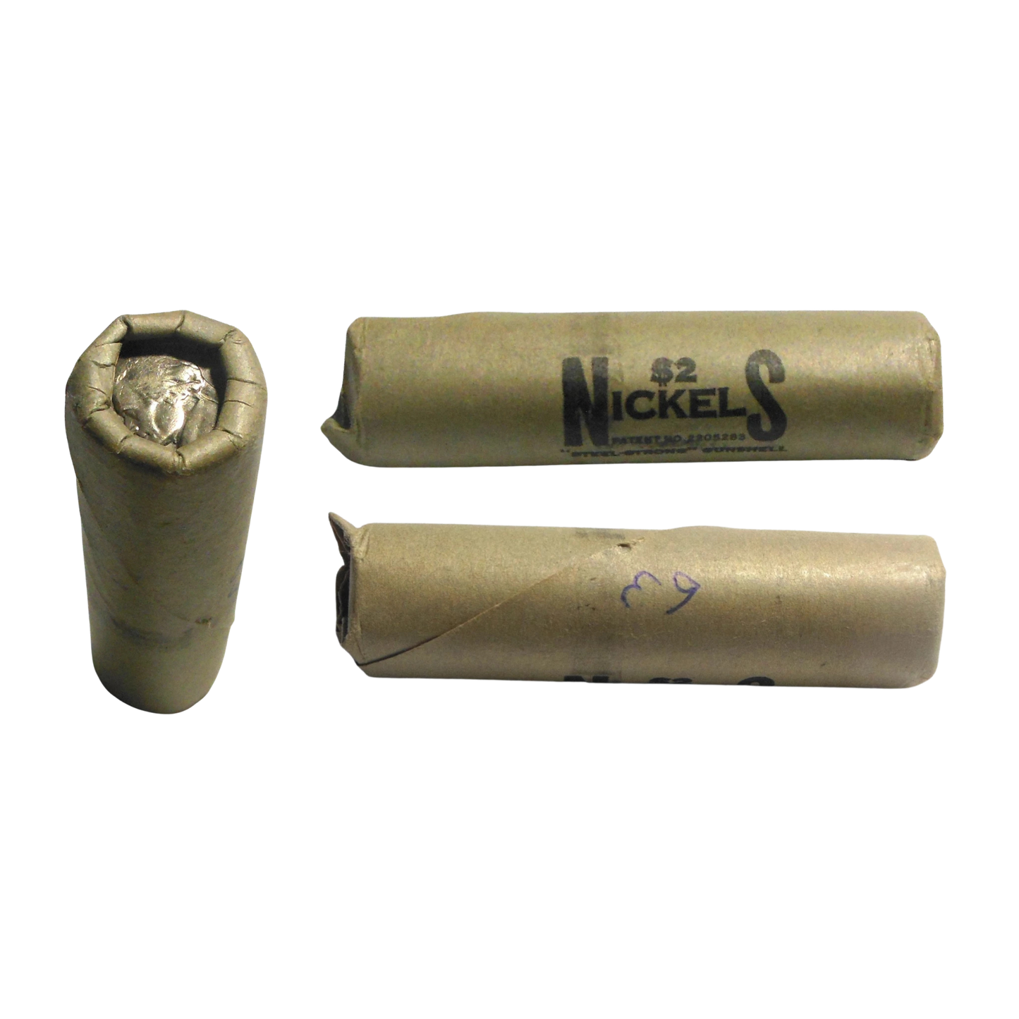 1963-P Jefferson Nickel Uncirculated - Original Bank-Wrapped Roll