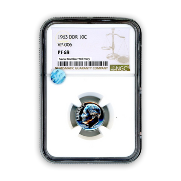 1963 Roosevelt Dime - DDR VP-006 NGC PF68 Sight White