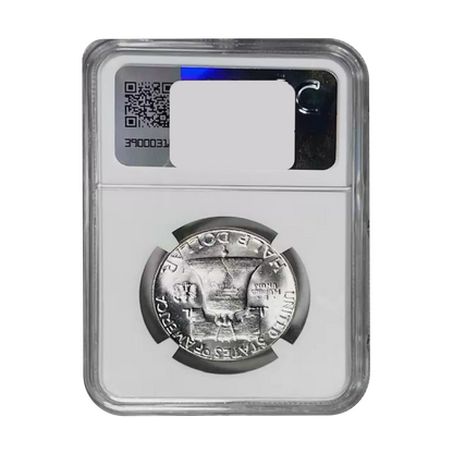 1963 Franklin Silver Half Dollar Philadelphia - NGC MS64 FBL Sight White - CoinsTV