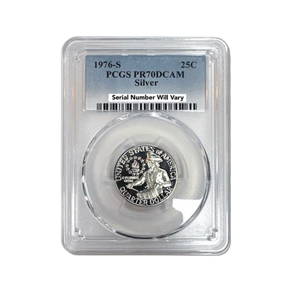 1976-S Bicentennial Silver Quarter - PCGS PR70 DCAM