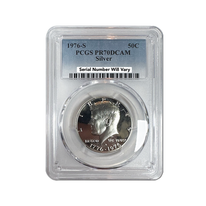 1976-S Bicentennial Kennedy Silver Half Dollar - PCGS PR70 DCAM