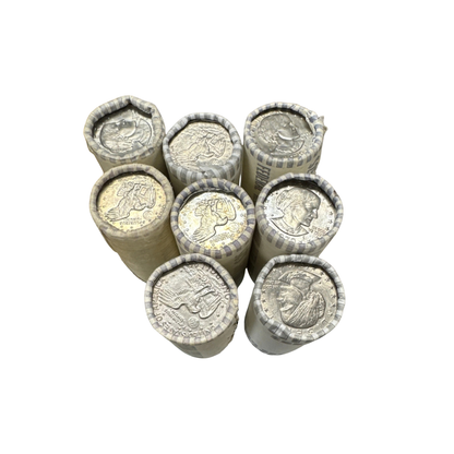 1979-P Susan B Anthony Original Bank Wrapped BU Roll of 25 - CoinsTV