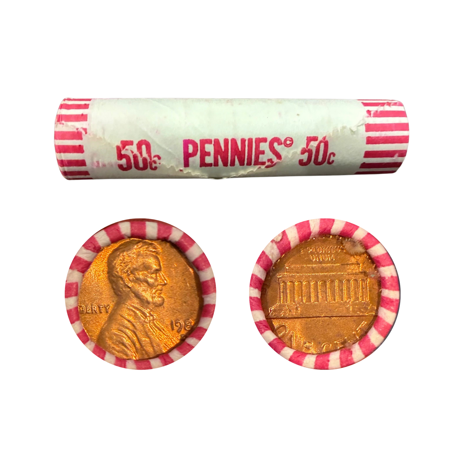 1982-D Lincoln Cent Uncirculated - Original Bank Wrapped Roll