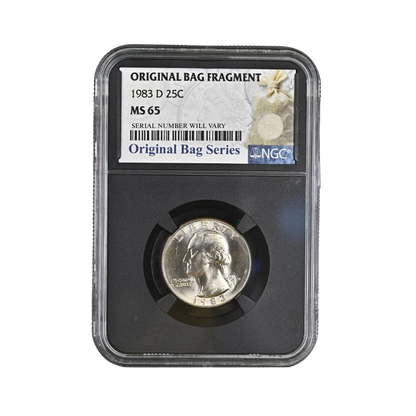 1983-D Washington Quarter - NGC MS65 Original Bag Series - CoinsTV