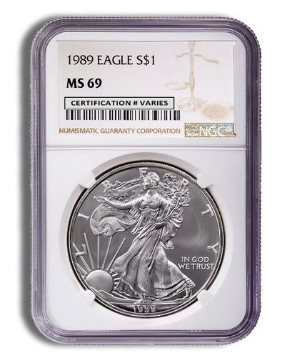 1989 Silver Eagle - Business Strike - NGC MS69