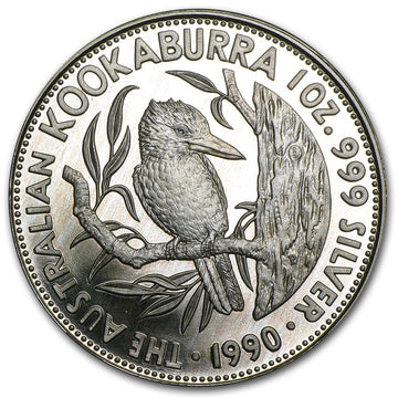 1990 Australia Kookaburra 1 oz Silver Proof