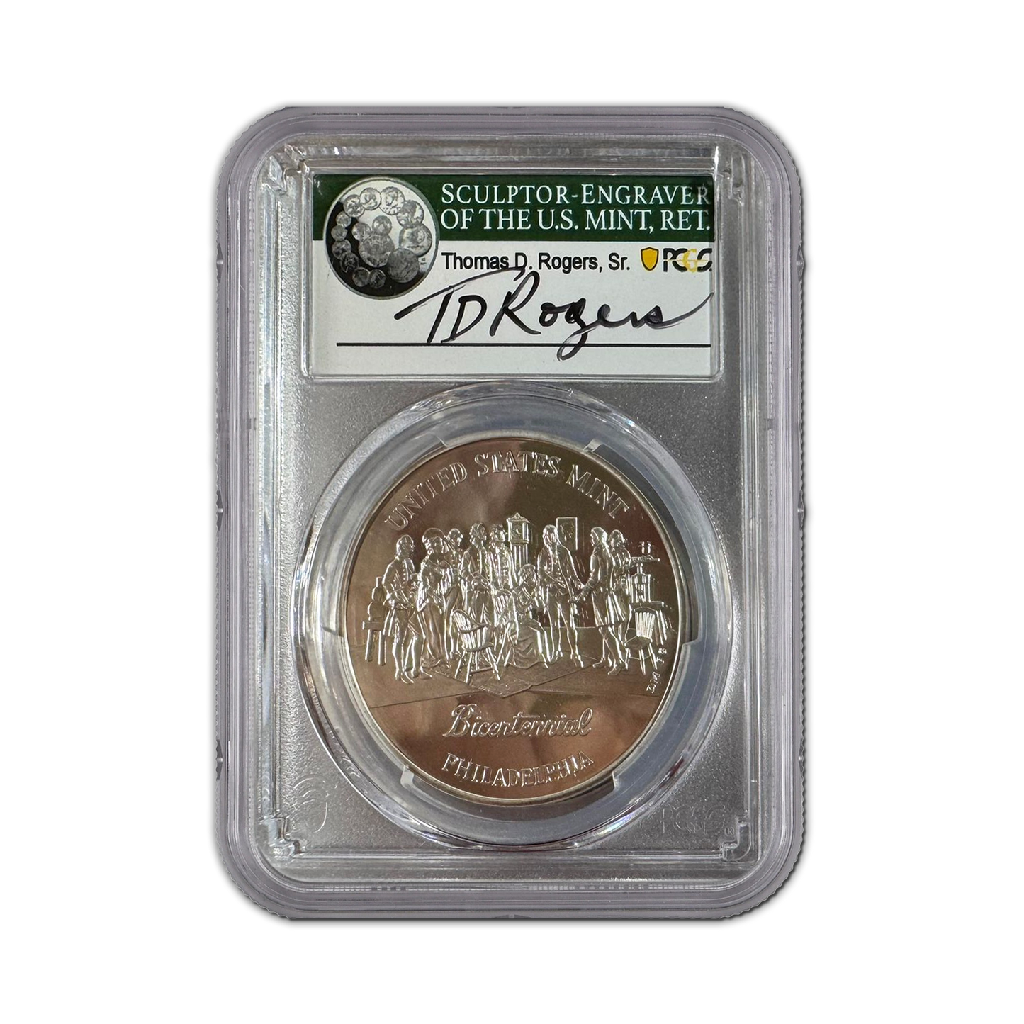 1993-P US Mint Bicentennial Medal -Philadelphia Set- PCGS PR69 DCAM TD Rogers Signature - CoinsTV