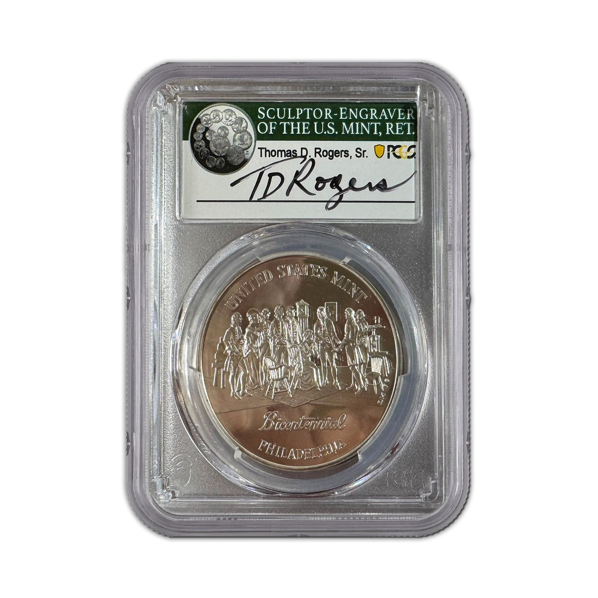1993-P US Mint Bicentennial Medal -Philadelphia Set- PCGS PR69 DCAM TD Rogers Signature - CoinsTV