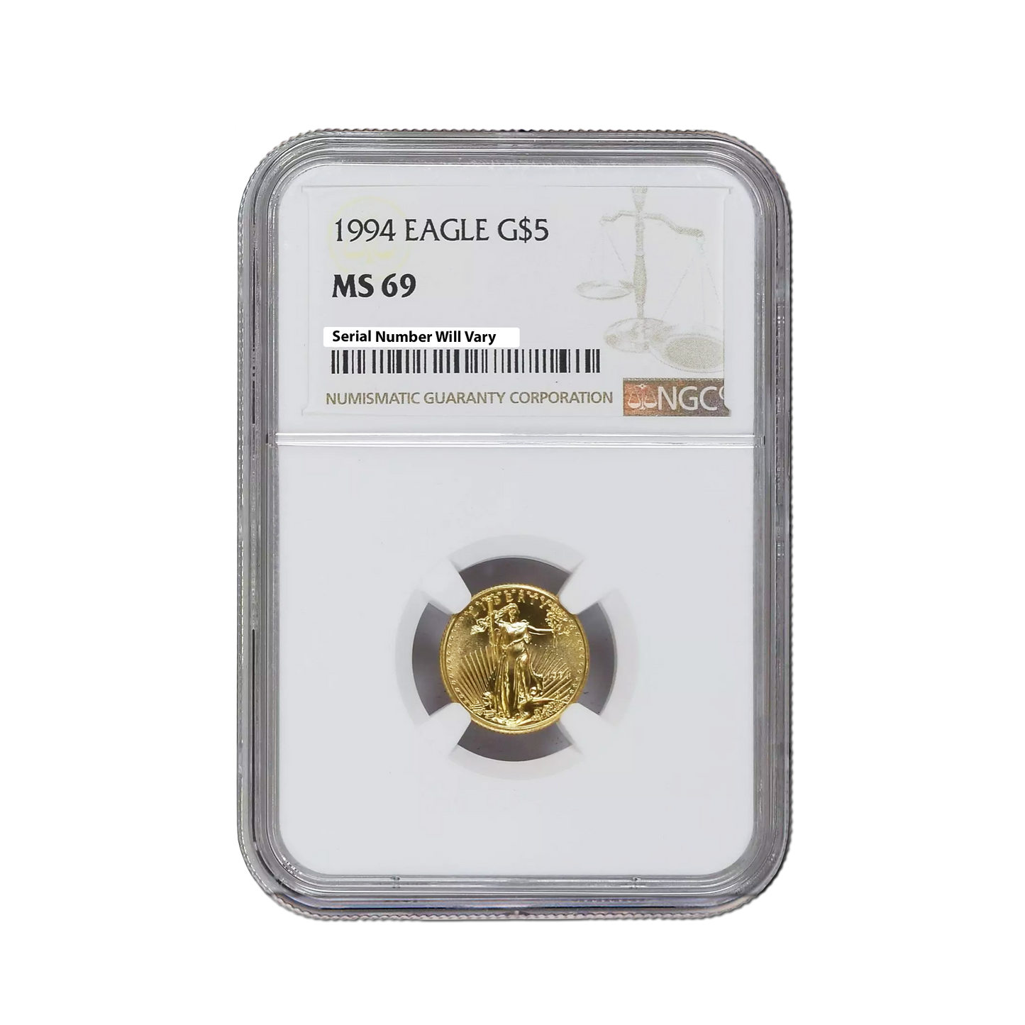 1994 $5 Gold Eagle - NGC MS69 - CoinsTV