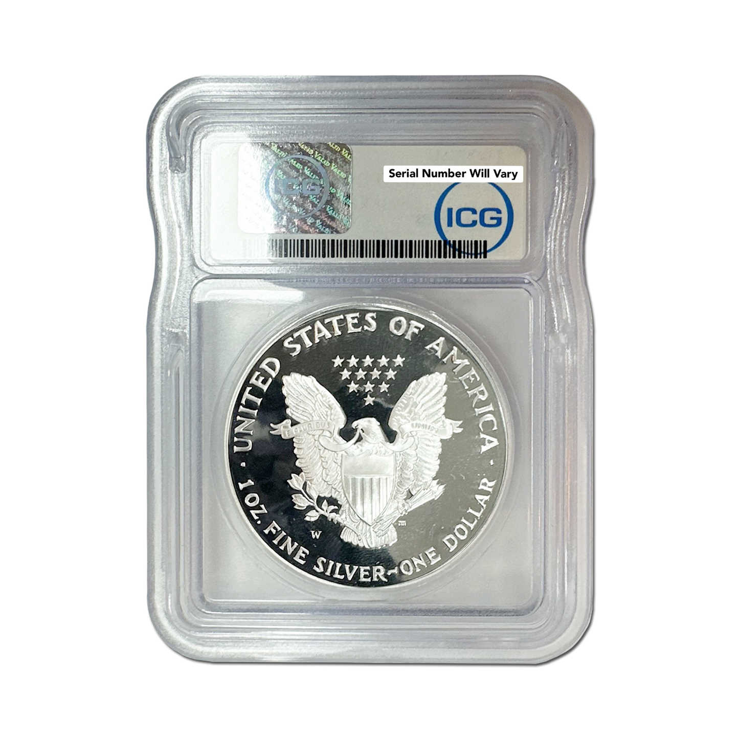 1995-W Silver American - Austin Hutto Signature Label - ICG PR70 DCAM