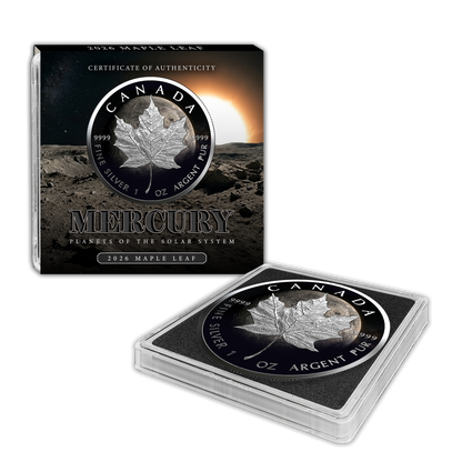 2026 Mercury Maple Leaf - Planets of the Solar System Series