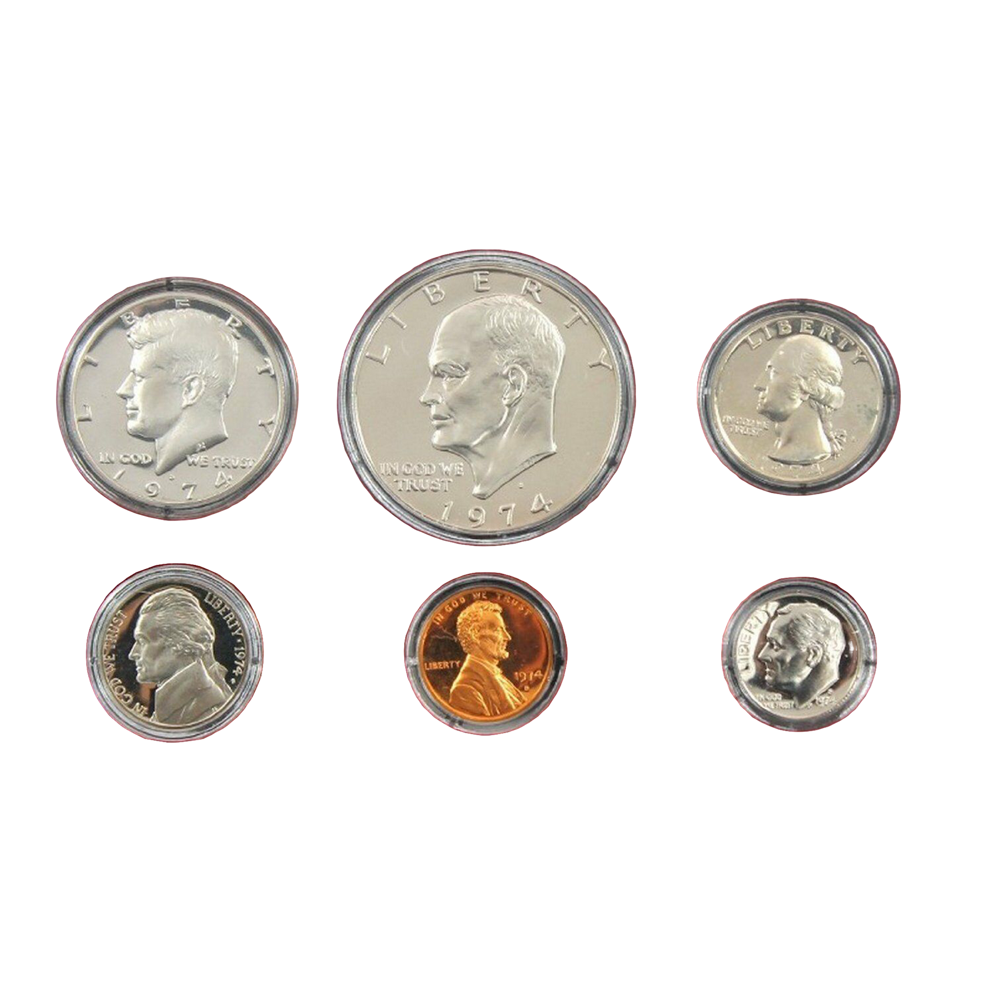 1974 US Proof Set - 6 Coins