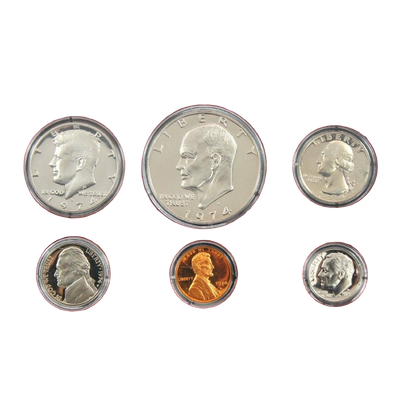1974 US Proof Set - 6 Coins - CoinsTV