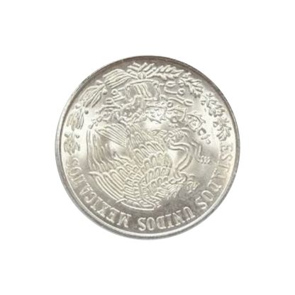 1979-Mo Mexico Cien 100 Pesos Morelos Silver - ICG MS64