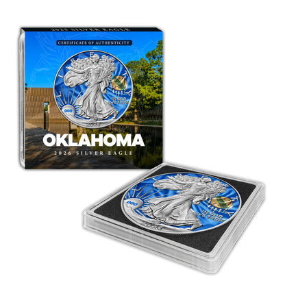 2026 State Flags Silver Eagle - Oklahoma Limited Edition