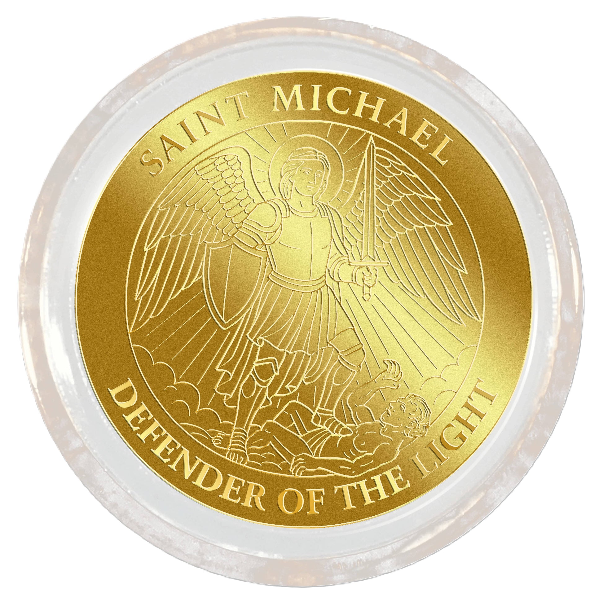 2026 Liberia Archangel Michael 1/1000 oz Gold Coin in Card - CoinsTV